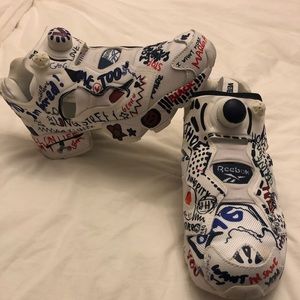Vetements x Reebok Pump Fury doodle sz 6